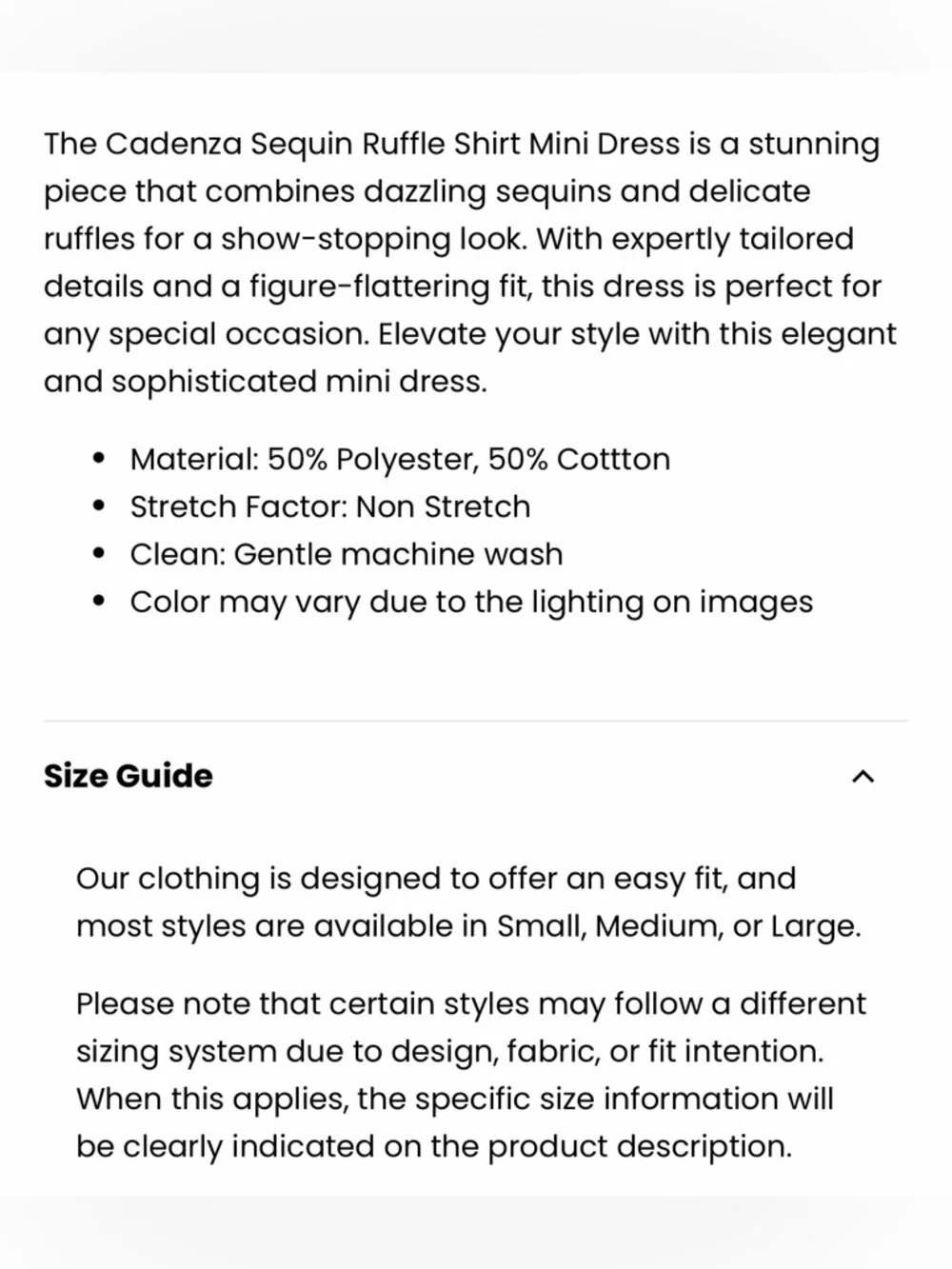 Innovare Denim Cadenza Sequin Ruffle Shirt Mini Dress